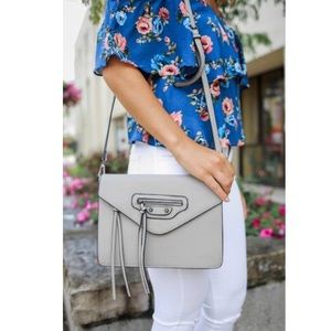 Amelia cross body bag - grey